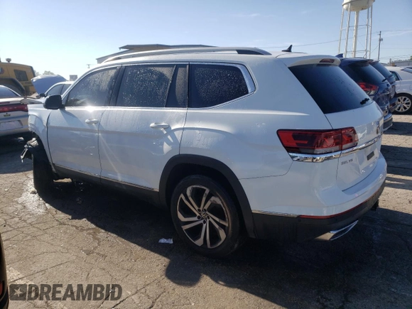 2021 Volkswagen Atlas SEL Premium with VIN 1V2TR2CA6MC509354, listed as a Copart auction lot 66597604 with 101,866 mi miles and Salvage title. Bid and sale history available at DreamBid. Image 2.