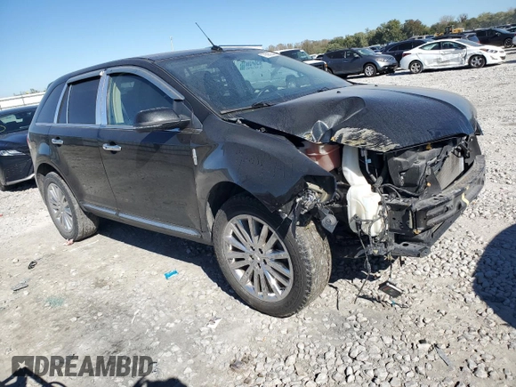 2014 Lincoln MKX with VIN 2LMDJ6JKXEBL02774, listed as a Copart auction lot 76390634 with 110,113 mi miles and Salvage Title. Bid and sale history available at DreamBid. Image 4.
