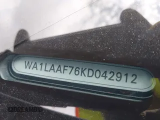 2019 Audi Q7 Premium Plus с VIN WA1LAAF76KD042912, выставлен на аукционе IAAI как лот 42425873 с пробегом Не указан миль и . История ставок и продаж доступна на DreamBid. Изображение 9.