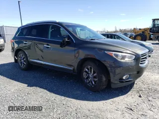 2013 Infiniti JX35 with VIN 5N1AL0MM3DC304593, listed as a Copart auction lot 48988804 with Not Provided miles and Clean Title. Bid and sale history available at DreamBid. Image 4.