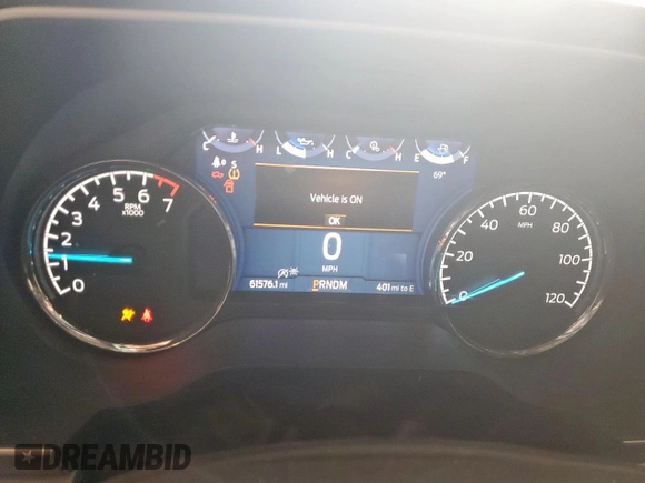2021 Ford F-150 XL with VIN 1FTEW1CP1MFC04764, listed as a Copart auction lot 59572975 with 61,576 mi miles and Salvage title. Bid and sale history available at DreamBid. Image 9.
