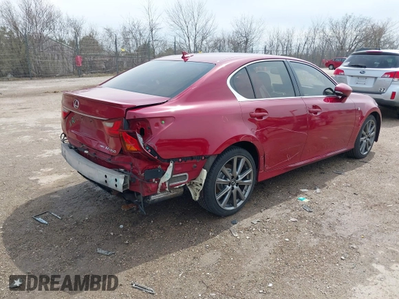2013 Lexus GS 350 z VIN JTHCE1BL6D5015637, wystawiony jako IAAI lot #42059657 z przebiegiem 210 472 mil mil oraz . Historia ofert i sprzedaży dostępna na DreamBid. Obrazek 4.