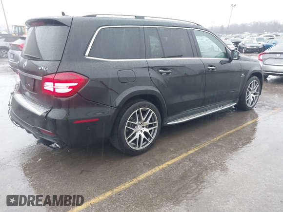 2017 Mercedes-Benz GLS 63 AMG with VIN 4JGDF7FE4HA752670, listed as a IAAI auction lot 41479746 with 105,653 mi miles and . Bid and sale history available at DreamBid. Image 4.