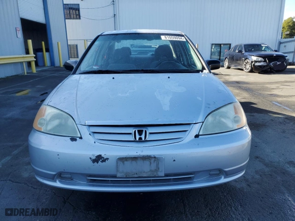 2003 Honda Civic LX with VIN JHMES16523S002610, listed as a Copart auction lot 81059094 with 158,400 mi miles and Salvage Title. Bid and sale history available at carsss.com. Image 5.