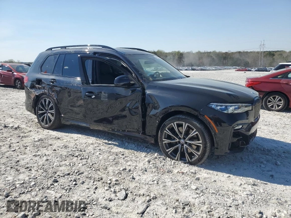2022 BMW X7 M50i z VIN 5UXCX6C0XN9M94389, wystawiony jako Copart lot #49696505 z przebiegiem 22 908 mil mil oraz Szkody całkowita. Historia ofert i sprzedaży dostępna na DreamBid. Obrazek 4.