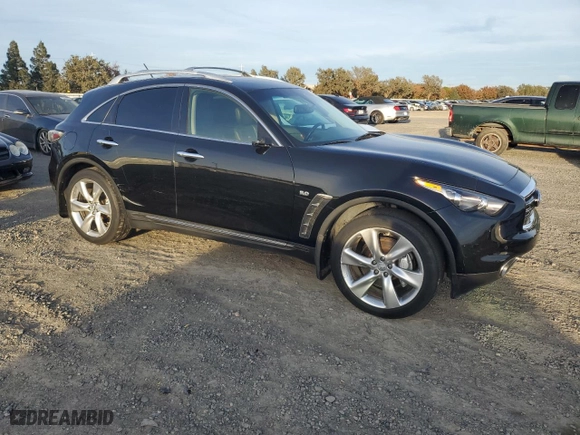 2014 Infiniti FX50 with VIN JN8BS1MW0EM400085, listed as a Copart auction lot 79525044 with NaN miles and Clean Title. Bid and sale history available at carsss.com. Image 4.