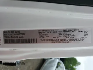 2022 Jeep Wrangler Unlimited Sport S with VIN 1C4HJXDG4NW235781, listed as a Copart auction lot 57184895 with 30,883 mi miles and Salvage title. Bid and sale history available at DreamBid. Image 14.