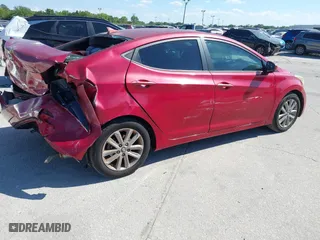 2014 Hyundai Elantra SE with VIN KMHDH4AE4EU174399, listed as a IAAI auction lot 41900852 with 100,660 mi miles. Bid and sale history available at carsss.com. Image 4.