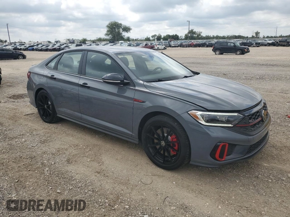 2024 Volkswagen Jetta GLI 40th Anniversary Edition with VIN 3VW9T7BU7RM047704, listed as a Copart auction lot 69902454 with 10,885 mi miles and Salvage title. Bid and sale history available at DreamBid. Image 4.