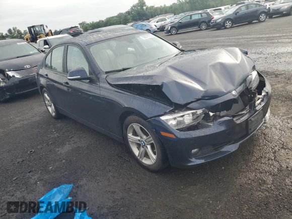 2015 BMW 3 Series 328i xDrive with VIN WBA3B5C59FF963090, listed as a Copart auction lot 62579735 with 53,400 mi miles and Salvage title. Bid and sale history available at DreamBid. Image 4.