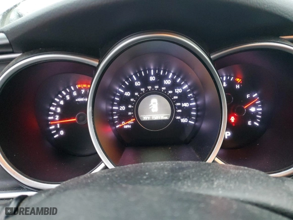 2015 Kia Optima LX with VIN KNAGM4A71F5621908, listed as a Copart auction lot 49268045 with 158,936 mi miles and Salvage Title. Bid and sale history available at carsss.com. Image 9.