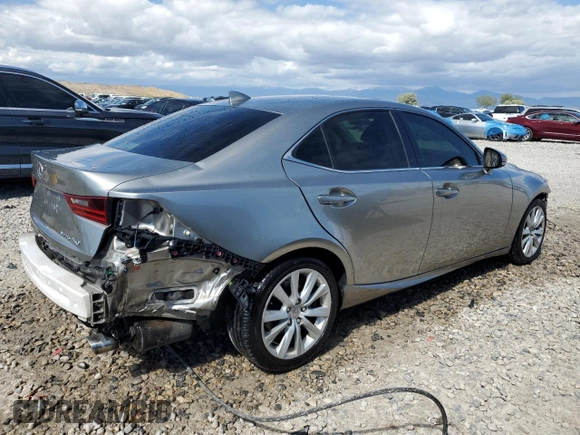 2015 Lexus IS 250 with VIN JTHCF1D21F5018983, listed as a Copart auction lot 57427525 with 129,062 mi miles and Salvage title. Bid and sale history available at DreamBid. Image 3.