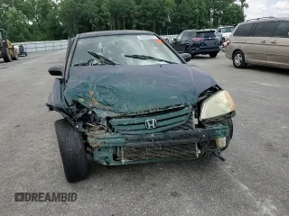 2001 Honda Civic LX with VIN 2HGES15541H536507, listed as a Copart auction lot 65040654 with 0 mi miles and Salvage Title. Bid and sale history available at carsss.com. Image 10.