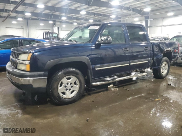 2005 Chevrolet Silverado 1500 Z71 with VIN 2GCEK13T651397043, listed as a Copart auction lot 43933165 with 192,394 mi miles and Salvage Title. Bid and sale history available at carsss.com. Image 1.