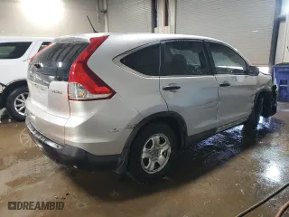 2013 Honda CR-V LX with VIN 2HKRM4H39DH629816, listed as a Copart auction lot 49912345 with 124,176 mi miles and Salvage Title. Bid and sale history available at carsss.com. Image 3.