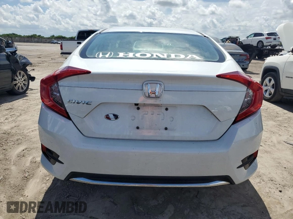 2019 Honda Civic Sedan LX with VIN 19XFC2F68KE028664, listed as a Copart auction lot 62253534 with 142,812 mi miles and Salvage Title. Bid and sale history available at carsss.com. Image 6.