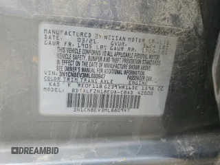 2021 Nissan Versa SV with VIN 3N1CN8EV3ML880947, listed as a Copart auction lot 60303965 with 98,646 mi miles and Salvage title. Bid and sale history available at DreamBid. Image 12.