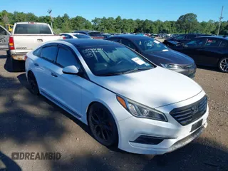 2015 Hyundai Sonata Sport with VIN 5NPE34AB5FH166644, listed as a IAAI auction lot 40066764 with 113,887 mi miles and . Bid and sale history available at carsss.com. Image 1.