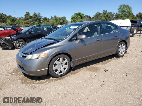 2006 Honda Civic LX z VIN 1HGFA16506L039485, wystawiony jako Copart lot #56109925 z przebiegiem 241 051 mil mil oraz Szkoda całkowita • Salvage title. Historia ofert i sprzedaży dostępna na DreamBid. Obrazek 1.