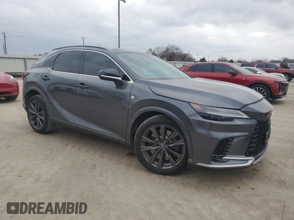 2024 Lexus RX with VIN 2T2BAMCA7RC045629, listed as a Copart auction lot 44222195 with 16,964 mi miles and Salvage Title. Bid and sale history available at carsss.com. Image 4.