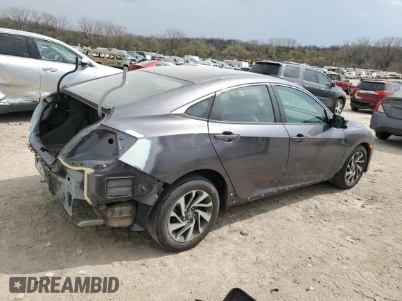 2016 Honda Civic EX with VIN 19XFC2F72GE093543, listed as a Copart auction lot 50415855 with 91,541 mi miles and Salvage Title. Bid and sale history available at DreamBid. Image 3.