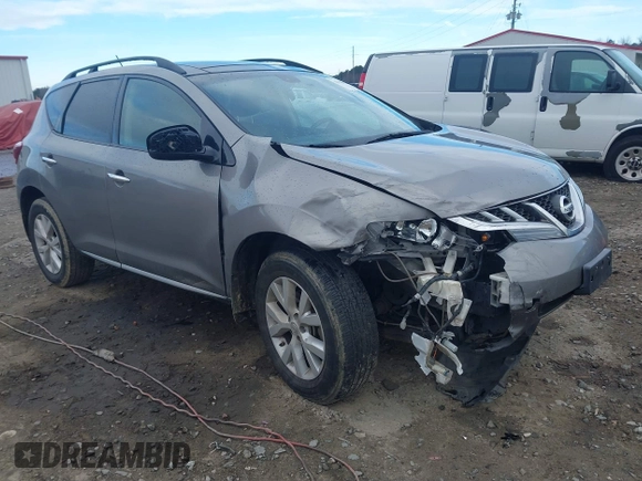 2011 Nissan Murano SL with VIN JN8AZ1MU2BW066230, listed as a IAAI auction lot 41187816 with 135,774 mi miles and . Bid and sale history available at DreamBid. Image 1.