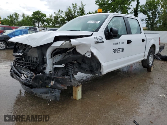 2020 Ford F-150 XL with VIN 1FTEW1CB2LKD52559, listed as a Copart auction lot 54760084 with 23,403 mi miles and Salvage Title. Bid and sale history available at carsss.com. Image 1.
