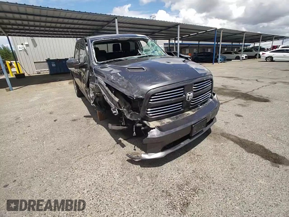 2017 Ram 1500 Sport with VIN 1C6RR6MT1HS637457, listed as a Copart auction lot 56231025 with 62,868 mi miles and Salvage title. Bid and sale history available at DreamBid. Image 13.