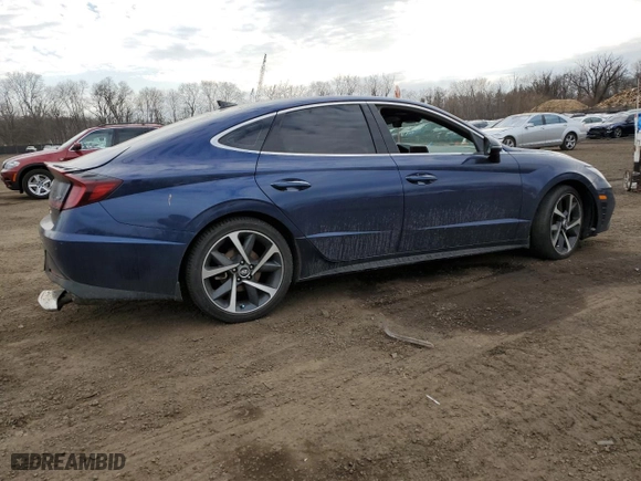 2022 Hyundai Sonata SEL Plus with VIN 5NPEJ4J25NH140789, listed as a Copart auction lot 47568795 with 83,231 mi miles and Salvage Title. Bid and sale history available at carsss.com. Image 3.