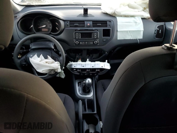 2015 Kia Rio LX with VIN KNADM4A33F6521898, listed as a Copart auction lot 47700235 with 45,262 mi miles and Salvage Title. Bid and sale history available at carsss.com. Image 8.