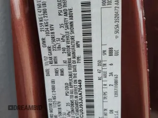 2018 Ford Escape Titanium z VIN 1FMCU0J93JUA70449, wystawiony jako Copart lot #59303245 z przebiegiem 165 907 mil mil oraz Szkoda całkowita • Salvage title. Historia ofert i sprzedaży dostępna na DreamBid. Obrazek 12.
