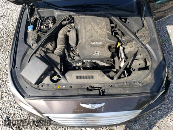 2015 Hyundai Genesis 3.8L with VIN KMHGN4JE6FU052540, listed as a Copart auction lot 65623874 with 237,718 mi miles and Salvage Title. Bid and sale history available at carsss.com. Image 11.