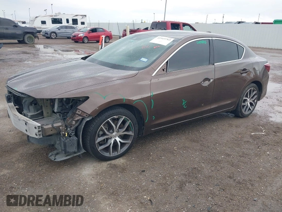 2019 Acura ILX w/Premium Pkg with VIN 19UDE2F76KA013692, listed as a IAAI auction lot 41915765 with 128,774 mi miles. Bid and sale history available at carsss.com. Image 2.