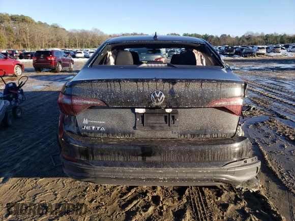 2023 Volkswagen Jetta Sport with VIN 3VWBM7BU2PM044589, listed as a Copart auction lot 88415805 with 9,733 mi miles and Salvage title. Bid and sale history available at DreamBid. Image 6.