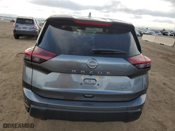 2024 Nissan Rogue SV with VIN 5N1BT3BA2RC673080, listed as a Copart auction lot 52153585 with 23,685 mi miles and Salvage Title. Bid and sale history available at carsss.com. Image 6.