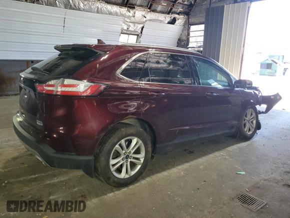 2019 Ford Edge SEL with VIN 2FMPK4J96KBB18712, listed as a Copart auction lot 61601225 with 29,473 mi miles and Salvage title. Bid and sale history available at DreamBid. Image 3.