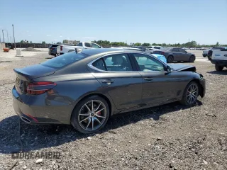 2025 Genesis G70 2.5T with VIN KMTG34SC8SU155736, listed as a Copart auction lot 54700385 with 4,991 mi miles and Clean Title. Bid and sale history available at DreamBid. Image 3.