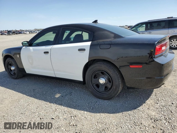 2014 Dodge Charger Police with VIN 2C3CDXAG0EH357871, listed as a Copart auction lot 52650555 with 143,334 mi miles and Salvage Title. Bid and sale history available at DreamBid. Image 2.