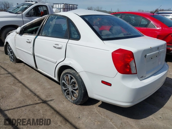 2007 Suzuki Forenza z VIN KL5JD56Z57K540945, wystawiony jako IAAI lot #41946306 z przebiegiem 110 398 mil mil oraz . Historia ofert i sprzedaży dostępna na DreamBid. Obrazek 3.