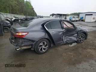 2016 Honda Accord Sedan LX with VIN 1HGCR2F38GA184576, listed as a Copart auction lot 51124595 with 138,632 mi miles and Salvage Title. Bid and sale history available at carsss.com. Image 3.