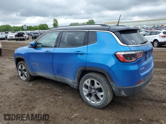 2021 Jeep Compass Limited z VIN 3C4NJDCB9MT535683, wystawiony jako Copart lot #58504285 z przebiegiem 44 738 mil mil oraz Czysty tytuł • Clean title. Historia ofert i sprzedaży dostępna na DreamBid. Obrazek 2.
