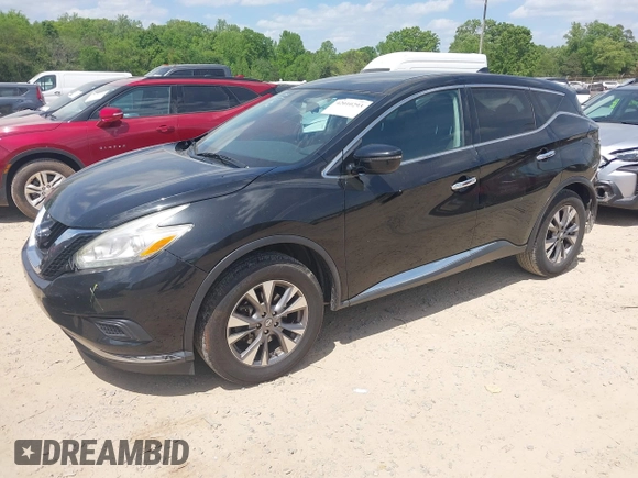 2017 Nissan Murano S with VIN 5N1AZ2MG1HN127136, listed as a IAAI auction lot 42010293 with 183,288 mi miles and . Bid and sale history available at carsss.com. Image 2.