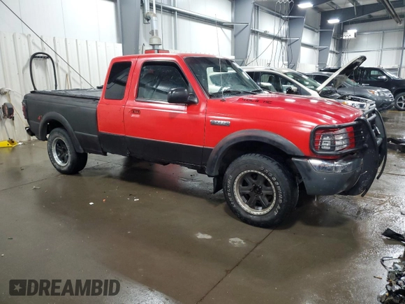 2001 Ford Ranger XL Fleet with VIN 1FTZR15E91PB39379, listed as a Copart auction lot 49614955 with 222,451 mi miles and Clean Title. Bid and sale history available at carsss.com. Image 4.