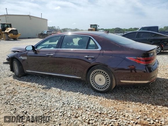 2021 Genesis G90 Ultimate z VIN KMTF54PH5MU087053, wystawiony jako Copart lot #56423025 z przebiegiem 45 877 mil mil oraz Szkoda całkowita • Salvage title. Historia ofert i sprzedaży dostępna na DreamBid. Obrazek 2.