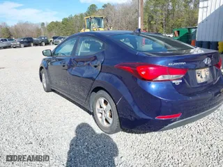 2014 Hyundai Elantra Limited with VIN 5NPDH4AE3EH478872, listed as a IAAI auction lot 41654207 with 1 mi miles. Bid and sale history available at carsss.com. Image 3.
