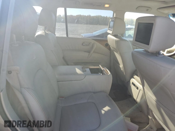 2011 Infiniti QX56 7-passenger with VIN JN8AZ2NEXB9001184, listed as a Copart auction lot 81480694 with 208,947 mi miles and Clean Title. Bid and sale history available at carsss.com. Image 11.