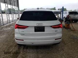 2021 Audi Q3 Premium with VIN WA1AUCF3XM1094216, listed as a Copart auction lot 58710615 with 86,743 mi miles and Salvage title. Bid and sale history available at DreamBid. Image 6.