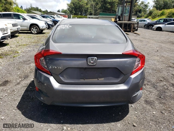 2017 Honda Civic Sedan LX with VIN 2HGFC2F50HH526749, listed as a Copart auction lot 74401184 with 179,655 mi miles and Salvage Title. Bid and sale history available at carsss.com. Image 6.