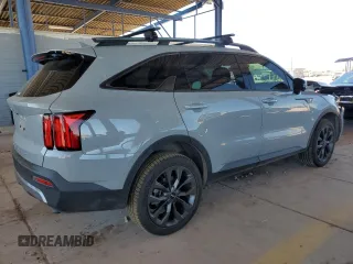 2022 Kia Sorento X-Line SX Prestige with VIN 5XYRKDLF3NG090335, listed as a Copart auction lot 56588295 with 36,435 mi miles and Salvage title. Bid and sale history available at DreamBid. Image 3.