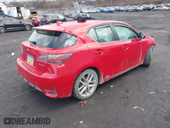 2014 Lexus CT 200h with VIN JTHKD5BH2E2183652, listed as a IAAI auction lot 41223743 with 119,747 mi miles and . Bid and sale history available at DreamBid. Image 4.